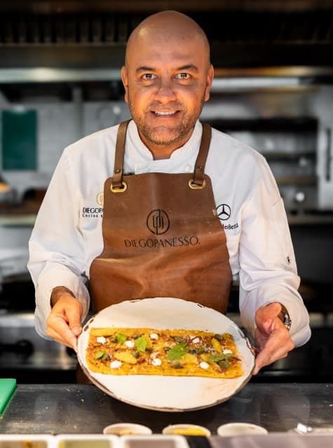 Carpaccio de plátano maduro